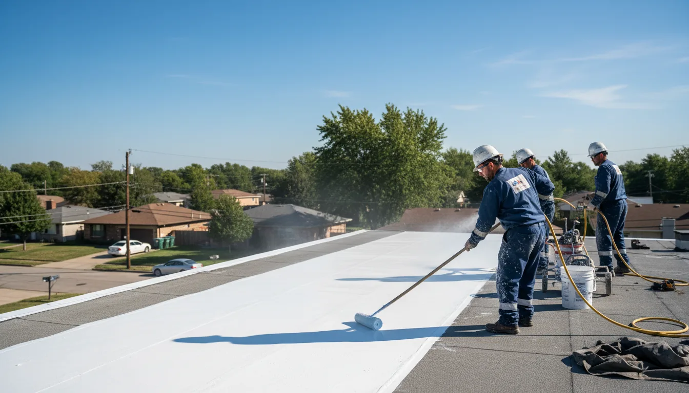 Commercial roof coating in Wadsworth, TX near me